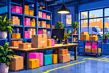 E-ticaret için renkli pixel stüdyo sahnesi